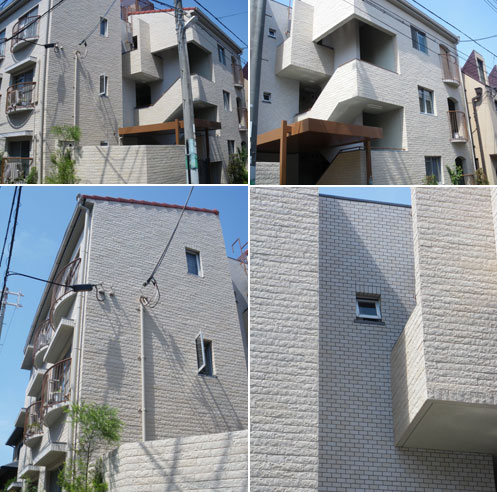 西宮市Kマンションのタイル仕上げのディテール